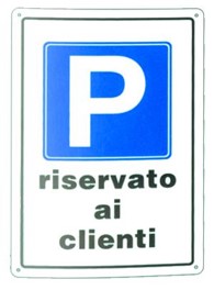 F39770095 PVS CARTELLI PL.PARC.RISER.CLIENTI 20X30 Art. 170182 Andrighetti