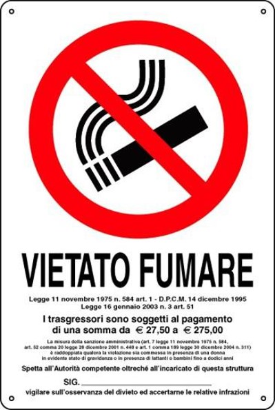 F39770100 PVS CARTELLI VIETATO FUMARE PL.20X30 Art. 050461 Andrighetti