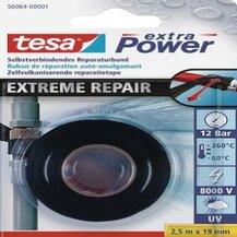 F3013T4600-01 NASTRO AUTOAMALGAMANTE NERO 25mm x 3MT XTREME CONDITIONS in silicone Art.04600-00001-01 Tesa