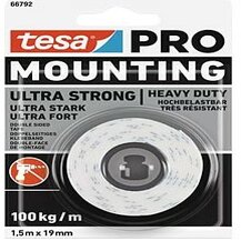 F3013T66792-02 NASTRO BIADESIVO MOUNTING PRO Ultrastrong 19mm x 1.5MT fissaggio extra forte Art. 66792-00002-01 Tesa