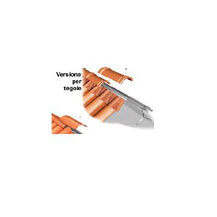 F3025NK54 TEGOLA SOTTOCOLMO INOXWIND UNIVERSALE staffa corta barra da 10 mt per tetto art.NK54U (NK02U/NK18+NK05) Industrie Cotto ...