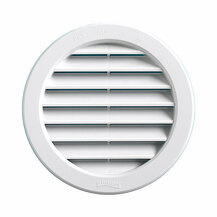 F3082T12RB GRIGLIA AERAZIONE in PLASTICA ad incasso con rete TONDA Ø 121 bianca T12RB Edil Plast