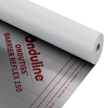 F3948818005 ONDUTISS BARRIER REFLEX 150 50X1.50 mt Telo/Membrana barriera vapore per tetto con film ALLUMINIO art.818005 Onduline