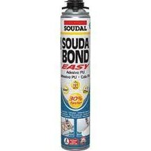 F3954122512 SOUDAL SCHIUMA poliuretanica PISTOLA SOUDABOND EASY GUN da 750ml per incollaggio cartongesso,pannelli isolante art 12251...
