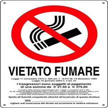 F39770100 PVS CARTELLI VIETATO FUMARE PL.20X30 Art. 050461 Andrighetti