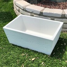 E36300005 PVS VASO PER FONT. QUADRA TRAV. BIANCO in scatola Art. 601-V11-TBI-SC Bonfante