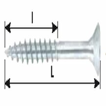 F3018100080 PVS eBL- VBU Vite TPS truciolare parz/fil. Zinc.bianca 25pz/bl, 4,5X60, cf=30pz Art. 07001B45060F2 Friulsider