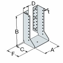 F3018100192 PVS Scarpa ancoraggio interno, 100x100x84, cf=30pz Art. BSIN100/100 Friulsider