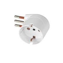 F3764100005 PVS ADATTATORE SCHUKO 90  SALVASPAZIO 10A 2P+T BIANCO Art. RS78027 Rosi