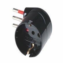 F3764100006 PVS ADATTATORE SCHUKO 90  SALVASPAZIO 10A 2P+T NERO Art. RS78028 Rosi
