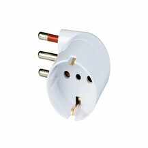 F3764100007 PVS ADATTATORE SCHUKO 90  SALVASPAZIO 16A 2P+T BIANCO Art. RS78029 Rosi