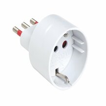 F3764100019 PVS ADATTATORE SCHUKO EMILIA SPECIALIST - PRESA 10/16A SPINA 10A 250V P30 - S11 BIANCO Art. RS7700B Rosi