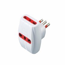 F3764100029 PVS TRIPLA CON SPINA 10A E 3 PRESE 10/16A CON DISPOSITIVO DI PROTEZIONE DA SOVRACORRENTE - BIANCO Art. RS78041T Rosi