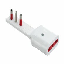 F3764100043 PVS ADATTATORE EMILIA FLAT - PRESA/SPINA 16A 2P+T 250V BIANCO Art. RS7711B Rosi