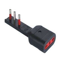 F3764100044 PVS ADATTATORE EMILIA FLAT - PRESA/SPINA 16A 2P+T 250V NERO Art. RS7711N Rosi