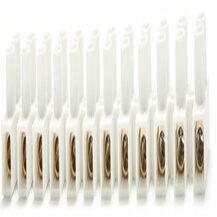 F3764100096 PVS MORSETTIERA IN POLIESTERE BIANCO SEZ. 66 - BARRETTA 12 POLI - BIANCO Art. RSPA50P Rosi