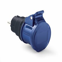 F3764100132 PVS ADATTATORE SPINA SCHUKO 16A 3P - PRESA INDUSTRIALE 16A 3P 220V - IP20 Art. 1868 Rosi