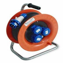 F3764100144 PVS AVVOLGICAVO 30MT CAVO H07RNF 3G2,5 CON 3 PRESE 16A 3P 220V IP67 + DISGIUNTORE TERMICO Art. 4002 Rosi