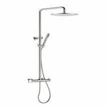 E3951ARK111 MISCELATORE DOCCIA in ACCIAIO serie TEKNO completo con COLONNA DOCCIA, SOFFIONE e DOCCINO Art. ARK111 rubinetteria Arkit...