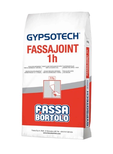 E2002FASSAJO5KG 5KG FASSAJOINT 60 min STUCCO per cartongesso sacco da 5 kg Art.350E1 Fassa