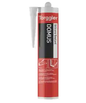 F30015603 SILICONE da 310 ml SANITARIO NEUTRO TRASPARENTE DOMUS per serramenti/uso sanitario art.5603 Torggler