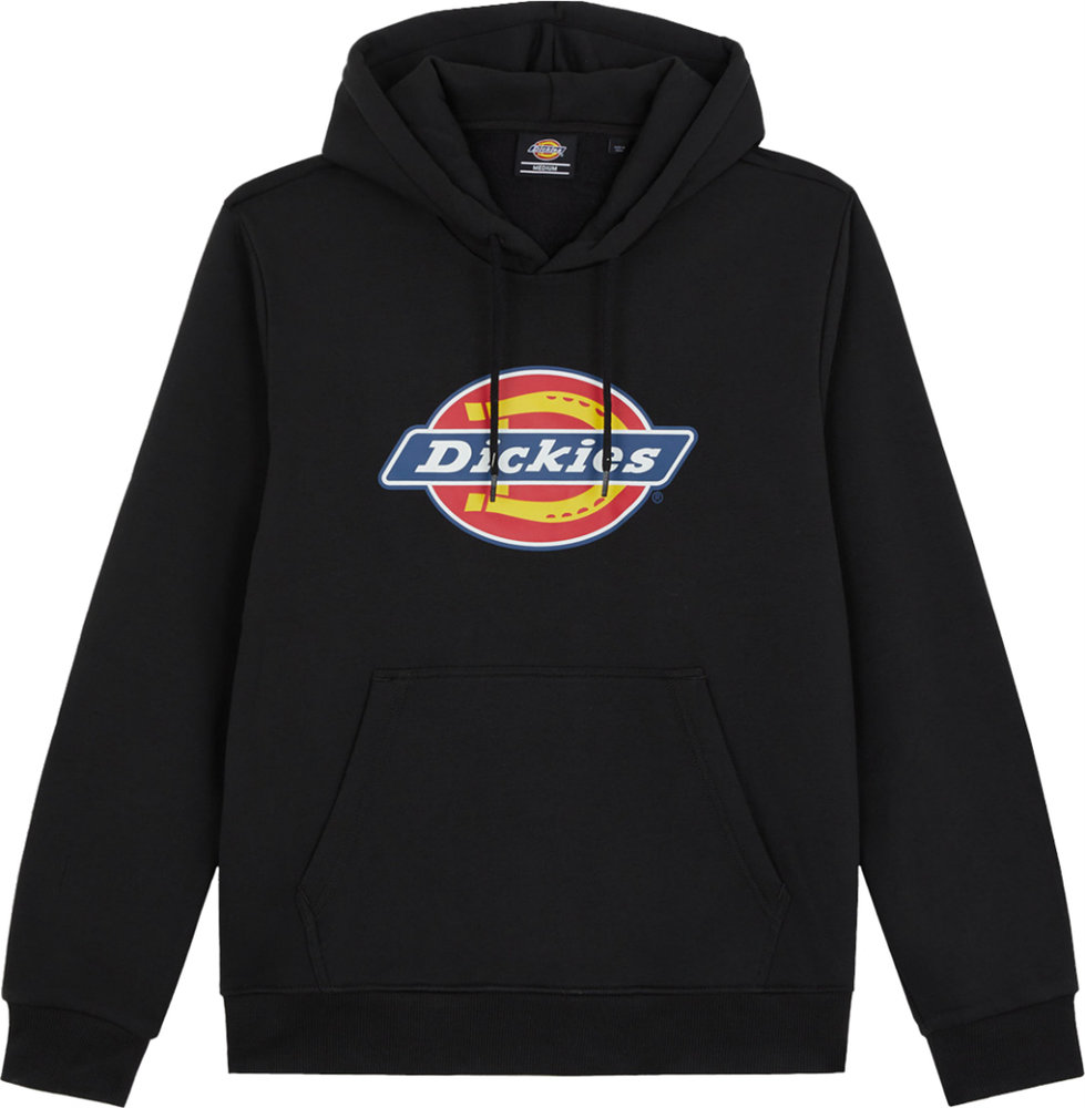 F3046800135 PVS DICKIES FELPA con CAPPUCCIO tg L NERO con logo grande Art. 800135 Cenigomma