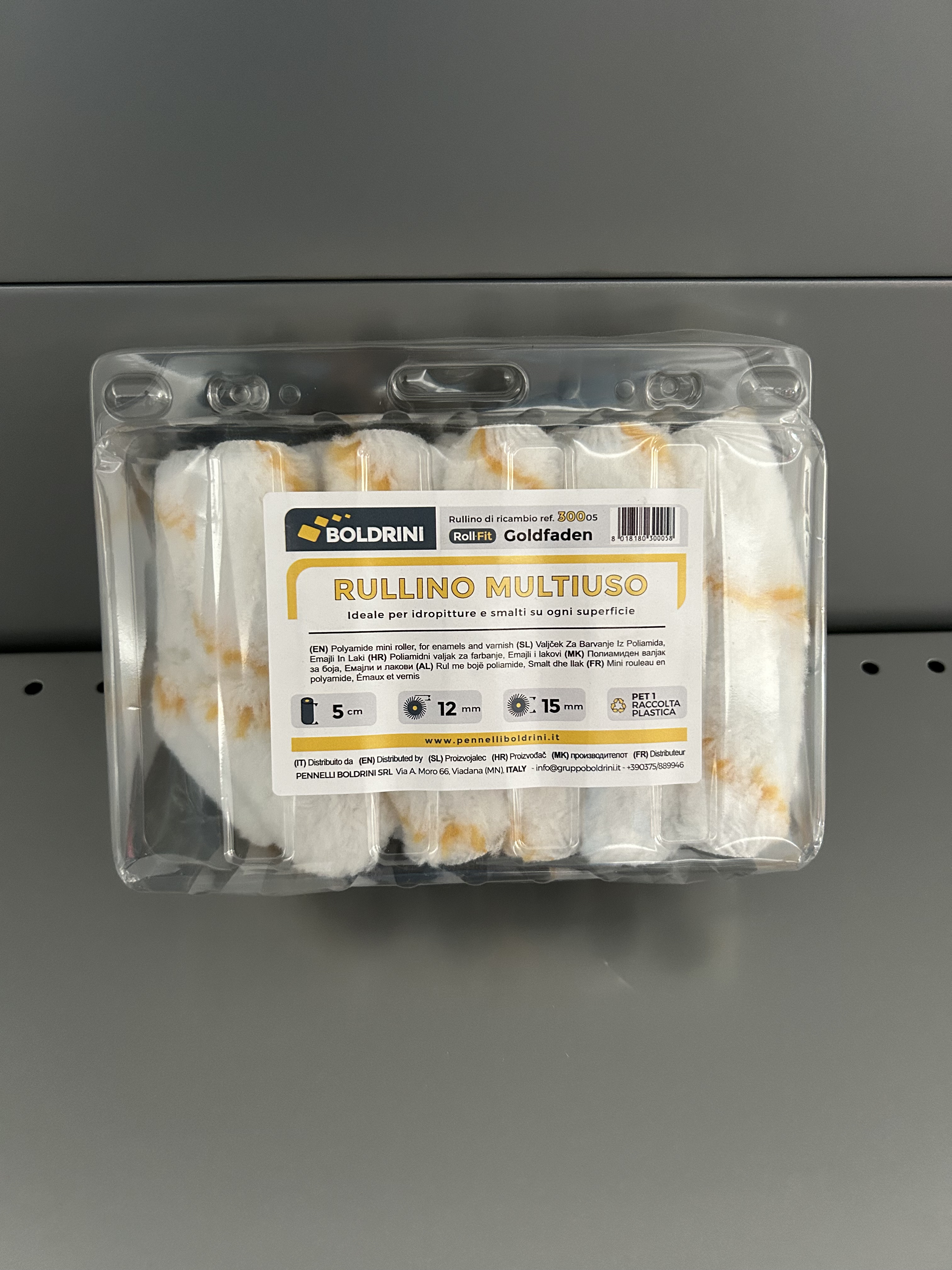 F3602100001 RULLINO di ricambio Goldfaden S.300 cm 5 per pittura Art 30005 Boldrini