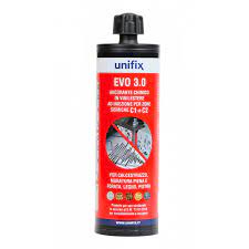 F3807EVO30 UNIFIX RESINA 2 componenti EVO 3.0 da 400ml con certificazione antisismica (box=20pz) art. 0903 400 241 01 Unifix
