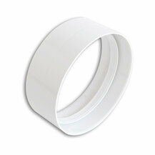 F3082CG100B Art.CG100B CAPPA ASPIRAZIONE CUCINA GIUNTO per tubo canalizzata Ø 100 mm BIANCO Edil PLast