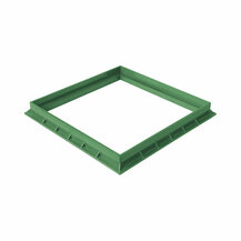 F3118120 TELAIO in PVC 400X400 VERDE per pozzetto per acqua art.ST40V First Plast
