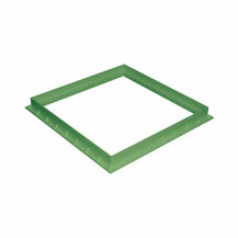 F3118137 TELAIO in PVC 550X550 VERDE per pozzetto per acqua art.ST55V First Plast