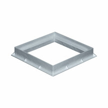 F3118154 TELAIO in PVC 250X250 GRIGIO per pozzetto per acqua art.ST25G First Plast