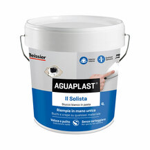 F36020340 Stucco IL SOLISTA da lt 4 per riempimento buchi, fessure e crepe Art. 84400 Aguaplast