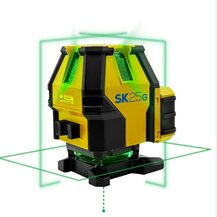 F3969SK25G Art. SK25G TRACCIATORE LASER (1 orizzontale + 2 verticale) range diametro 60 metri Raggio VERDE - IP54 con valigetta Spe...