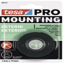 F3013T66751-02 NASTRO BIADESIVO MOUNTING PRO Outdoor 19mm x 1.5MT per fissagigo in esterni extra forte Art. 66751-00002-01 Tesa