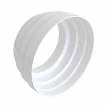 F3028CRC125B Art.CRC125B CAPPA ASPIRAZIONE CUCINA RIDUZIONE CONCENTRICA per tubo canalizzata  Ø 125-120-100 mm BIANCO Edil PLast