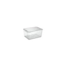 F3189800 CONTENITORE in plastica trasparente T BOX L con coperchio dim.55.5x39x28.5 h art.8654000020206 ABM