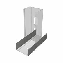 E20030110 GUIDA a U 40x75x40 da 3000mm  per pareti divisorie cartongesso SP. 0.6mm Atena