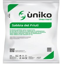 F3114040 Sabbia del FRIULI per malte DIM. 0-3/0-2 MM sacco da 25 kg BANCALE=60 SACCHI Gesteco