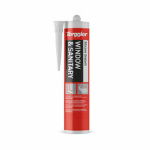 F30016158 SILICONE da 310 ml SANITARIO NEUTRO BIANCO9016 - SILICONE DOMUS per serramenti/uso sanitario art.5607 Torggler