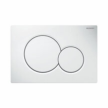 F3816016 SIGMA 01 PLACCA di comando a 2 quantità colore BIANCO per CASSETTA INCASSO GEBERIT art. 115.770.11.5 Termoidraulica