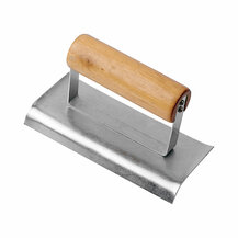 F36040280 Art.043041 FRATTAZZO/frattone per GRADINI in acciaio mis. 150X70 mm manico in legno Ausonia