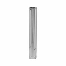 F309944100120 TUBO INOX Ø 120 lineare mt.1,00 camino monoparete art.4410 Fibrotubi
